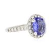 Image 2 : 14KT White Gold 1.59ct Tanzanite and Diamond Ring