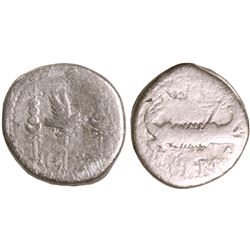 49-30BC Mark Antony Legionary Denarius