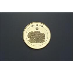 Three Queens of the Netherlands Gold and Diamond Proof Medal, Boxed Weight: 11.2 d...