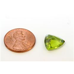 5 ct & up Peridot Trillion Cut (5.32)