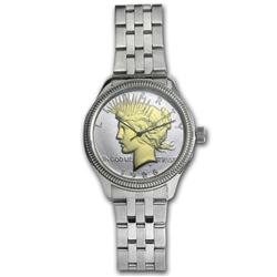 Men's Peace Dollar Watch - Stainless Steel Bracelet