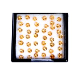 17.28 ct Spessatite Round 43Pcs (4.0mm)