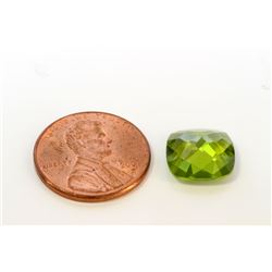 5 ct & up Peridot Cushion Cut / Square (5.03)