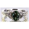 Image 1 : Alexandrite  1.58 ctw Diamond Ring 14KW