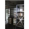 Image 2 : CONTENTS OF SHIPPING OFFICE INCLUDING DESKS, STORAGE RACKS, FILE CABINET, CHAIRS AND SMALL FRIDGE,
