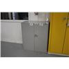 Image 2 : 6' AND 3' GREY METAL TWO DOOR STORAGE CABINETS