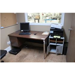 CONTENTS OF OFFICE INCLUDING DESK, COMPUTER EQUIPMENT, PRINTER, CHAIR, FILE CABINET, BOOK SHELF,