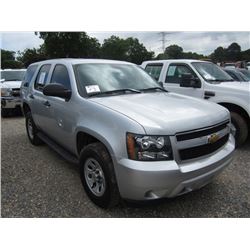 2013 CHEVROLET TAHOE 4X4, S/N 1GNSK2E09DR271607, V8 GAS, A/T, ODOMETER READING 31,626 MILES