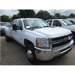 2012 CHEVROLET 3500HD 4X4 DUALLY, S/N 1GC4KZ80CF195777, DURAMAX DIESEL ENG, A/T, CREWCAB, LONG BED, 