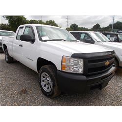 2011 CHEVROLET SILVERADO PICKUP, S/N 1GCRC9E02BZ302176, GAS ENG, A/T, EXTENDED CAB, ODOMETER READING