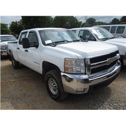 2007 CHEVROLET 2500 Z71 4X4 CREW CAB PICKUP, S/N 1GCHK23637F507295, DURAMAX DIESEL, ALLISON A/T, ODO
