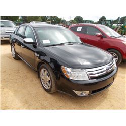 2008 FORD TAURUS 4 DOOR SEDAN, S/N 1FAHP25W08G126679, GAS ENGINE, A/T, ODOMETER READING 118,819 MILE