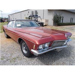 1971 BUICK RIVIERA 2 DOOR SEDAN, S/N 3623, GSA ENGINE, A/T, ODOMETER READING 74,827 MILES