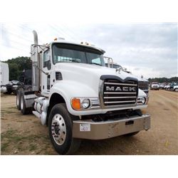 2006 MACK CV713 T/A TRUCK TRACTOR, S/N 1M2AG11YX6M027780, MACK AC427 ENGINE, 13 SPD TRANS, ENGINE BR