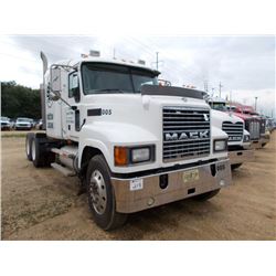 2005 MACK CHN613 T/A TRUCK TRACTOR, S/N 1M1AJ06Y65N001890, MACK DIESEL ENGINE, 10 SPD TRANS, 38K REA