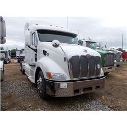 2007 PETERBILT 387 T/A TRUCK TRACTOR, S/N 1XP70B9X47D654015, CAT C15 DIESEL ENG, EATON A/T, 36K REAR