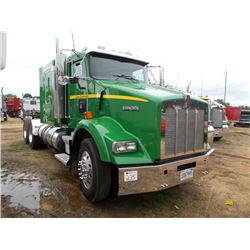 2002 KENWORTH T800 T/A TRUCK TRACTOR, S/N 1XKDDB9X32J889072, 490 HP CAT C15 ENG, 10 SPD TRANS, 40K R