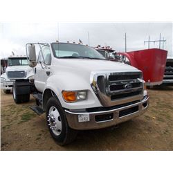 2008 FORD F650 S/A TRUCK TRACTOR, S/N 3FRWF65H98V668167, CUMMINS IS8 260HP DIESEL ENG, 6 SPD 2 SPD T