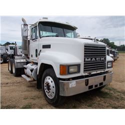 2000 MACK CH613 T/A TRUCK TRACTOR, S/N 1M1AA13Y2YW125597, E7-350 MACK DIESEL ENG, 9 SPD TRANS, 38K R