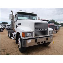 2000 MACK CH613 T/A TRUCK TRACTOR, S/N 1M1AA13YOYW125422, E7-350 MACK DIESEL ENG, 9 SPD TRANS, 38K R