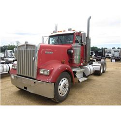 1996 KENWORTH W900B T/A TRUCK TRACTOR, S/N 1XKWDB9XXTJ687548, 3406E CAT DIESEL ENG, 10 SPD TRANS, 40