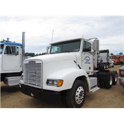 1996 FREIGHTLINER T/A TRUCK TRACTOR, S/N 1FUY3MCB9TP700523, MII CUMMINS DIESEL ENG, 9 SPD TRANS, 40K