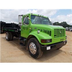 1999 INTERNATIONAL 4700 S/A ROLL BACK TRUCK, S/N 1HTSCABP1XH603263, T4443 INTL DIESEL ENG, A/T, 20' 