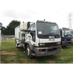 2000 GMC T7500 SWEEPER TRUCK, S/N 1GDM7C1CXYJ515029, CAT DIESEL ENG, ALLISON A/T, 21K REARS, 12K FRO