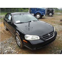 2001 NISSAN MAXIMA 4 DOOR SEDAN, S/N JN1CA31D81T832752, GAS ENG, A/T, ODOMETER READING 156,302 MILES