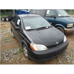 2001 TOYOTA ECHO, S/N JTDBT123510101694, 4 CYL GAS ENG, A/T, ODOMETER READING 209,149 MILES