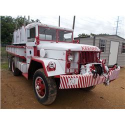 M35A2 6X6 MILITARY WATER TANKER, S/N 4L8768, DIESEL ENG, 5 SPD TRANS, FRONT WINCH, 3 WATER CONTAINER
