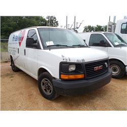 2004 GMC SAVANNAH CARGO VAN, S/N 1GFFG15X241133991, V8 GAS ENG, A/T, ODOMETER READING 206,420 MILES