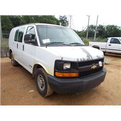 2004 CHEVROLET 3500 VAN, S/NM 1GCHG35U241186331, GAS ENGINE, A/T, CANTEX SPRAY MACHINE ON SKIDS W/TA