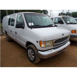 2002 FORD E350 SUPER DUTY VAN, S/N 1FTSS34F12HB31932, POWERSTROKE DIESEL ENG, A/T, ODOMETER READING 