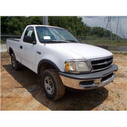 1997 FORD F150 4X4 PICKUP, S/N 1FTEF18L8VND13154, V8 GAS, A/T, ODOMETER READING 343,540 MILES