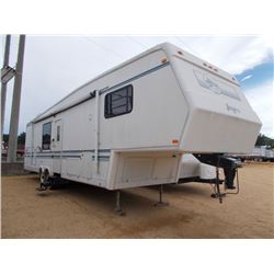 1996 JAYCO 3530RK DESIGNER SERIES TRAVEL TRAILER, S/N 1UJCJ02RXT1KC0391, 2 SLIDE OUTS