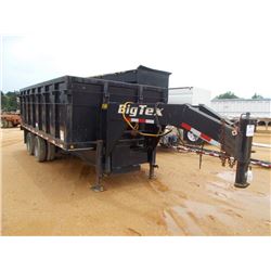 2006 BIG TEX 250DU GOOSENECK T/A DUMP TRAILER, S/N 16VDX182562693688, 18' DUMB BOX, 235/85R16 TIRES