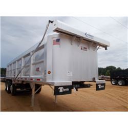 2012 TRAVIS T102-32 TRI-AXLE DUMP TRAILER, S/N XC1007774, ALUM FRAME, AERO TARP, HYBRID AIR RIDE SUS