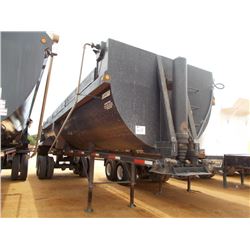 2003 CLEMENT ROCKSTAR DUMP TRAILER, S/N 5C2BB32B73M003804, 32' DUMP, HIGHLIFT GATE, TARP, 11R24.5 TI