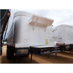 1995 TI-BROOK T/A ALUMINUM DUMP TRAILER, S/N 1T9BSAB28SG021741, 24' STEEL FRAME, 22' ALUM BOX, LINER