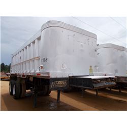 1995 TI-BROOK ALUMINUM T/A DUMP TRAILER, S/N 1T9BSAB22SG021749, 24' STEEL FRAME, 22' ALUM BOX, LINER