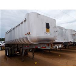 1989 FRUEHAUF T/A ALUMINUM DUMP TRAILER, S/N 1H4D02428KK017501, 24' STEEL FRAME, 22' BED, 11R22.5 TI