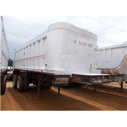 1994 TI-BROOK T/A ALUMINUM DUMP TRAILER, S/N 1T9BSAB2XRG021248, 24' STEEL FRAME, 22' ALUM BOX, LINER