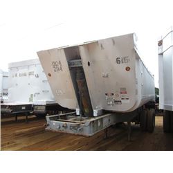 1993 FRUEHAUF ALUMINUM T/A DUMP TRAILER, S/N 1H2D02424PW011901, 24' STEEL FRAME, 22' ALUM BOX, LINER