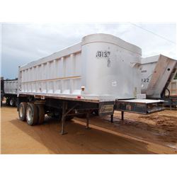 1994 TI-BROOK ALUMINUM T/A DUMP TRAILER, S/N 1T9BSAB22RG021258, 24' STEEL FRAME, 22' ALUM BOX, LINER