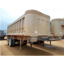 1994 TI-BROOK ALUMINUM T/A DUMP TRAILER, S/N 1T9BSAB24RG021259, 24' STEEL FRAME, 22' ALUM BOX, LINER