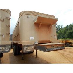 1994 TI-BROOK T/A ALUMINUM DUMP TRAILER, S/N 1T9BSAB20RG021257, 24' STEEL FRAME, 22' ALUM BOX, LINER