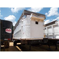 1989 30' T/A ALUMINUM DUMP TRAILER, S/N 1R9D30204K1009637, 11R22.5 TIRES (BILL OF SALE ONLY)