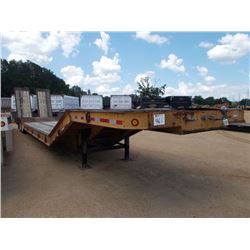 1992 CLARK CDDBLT T/A LOWBOY TRAILER, S/N 1CD2L4924NA004467, CONVENTIONAL NECK, 9'X48.5', 4' DOVETAI