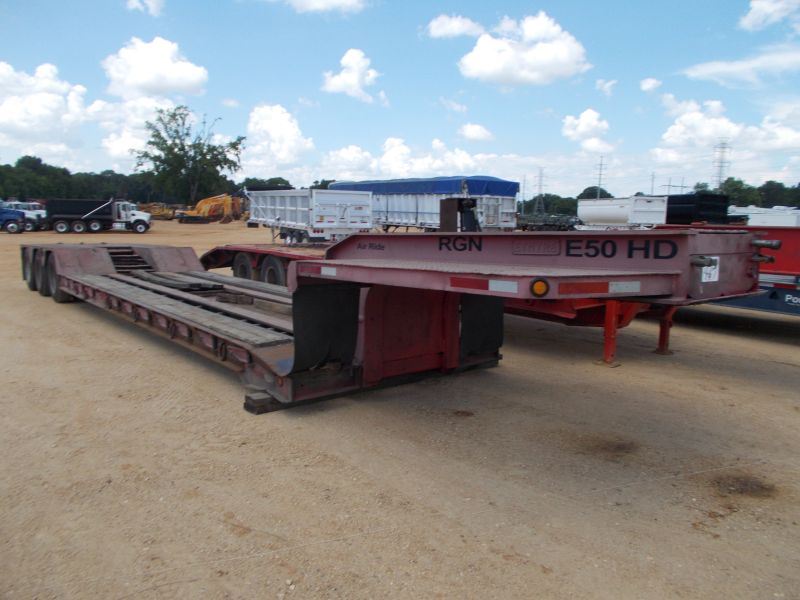 Lowboy Out Riggers ETNYRE TRI-AXLE LOWBOY TRAILER, S/N 25009, 8' X 22' LOAD DECK ...